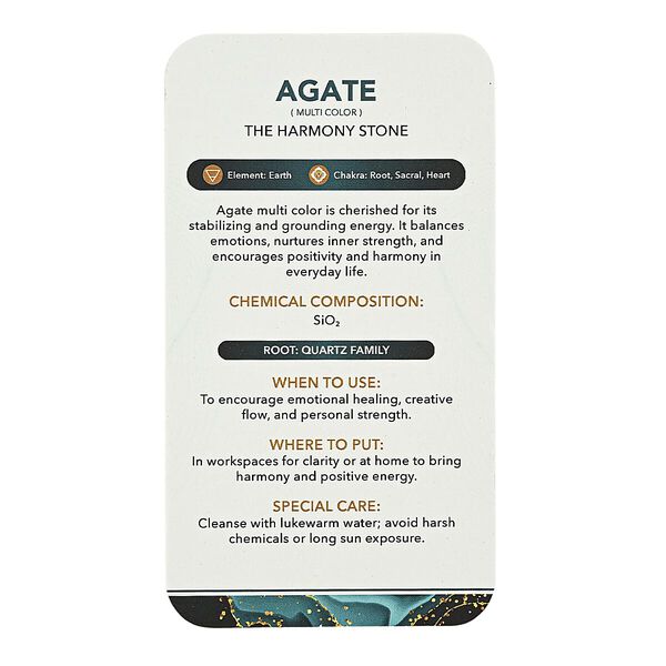 Gem Crystal Kollektion- Mehrfarbiger Achat Freiform, Mittelgro&szlig; - 2500 ct. image number 7