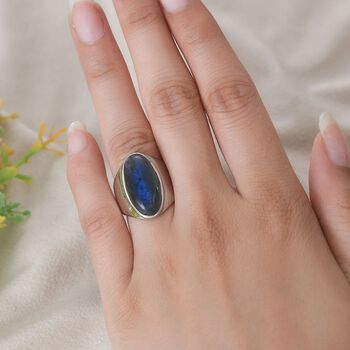 AAA Labradorit Ring - 10,61 ct.