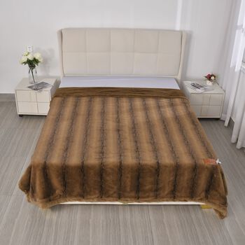Super Soft Cationic Kuscheldecke, 200x220 cm, Braun