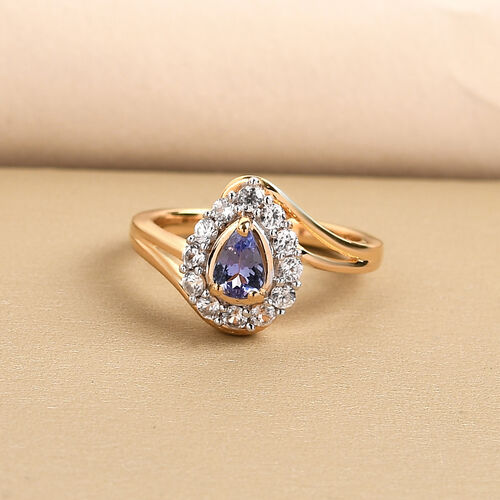 Tansanit und Zirkon-Ring - 0,94 ct. image number 1