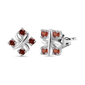 Designer Inspiriert XOXO Roter Zirkonia Ohrringe 925 Silber
