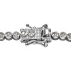 Weißes Diamant Armband, ca. 20 cm, 925 Silber platiniert ca. 0,50 ct image number 3