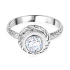 Royal Bali - Moissanit Ring, 925 Silber (Größe 19.00) ca. 1.44 ct