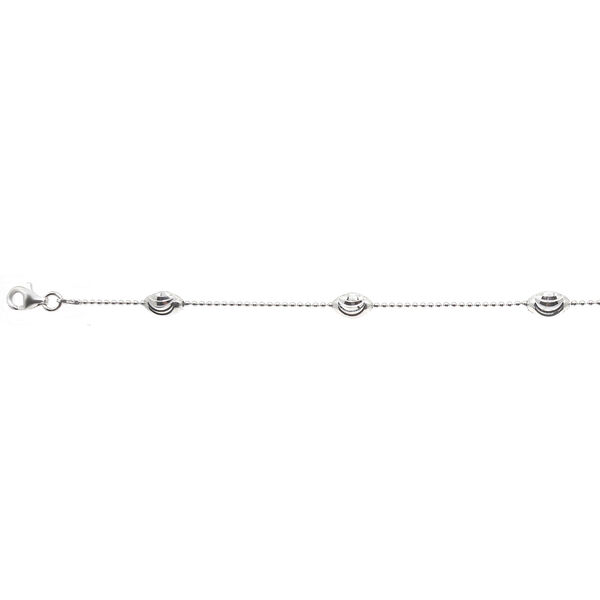 925 Silber rhodiniert Halskette ca. 43 cm mit 5 cm extender, ca. 4,96g