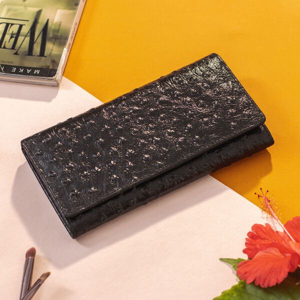 Leder Brieftasche, schwarz image number 3