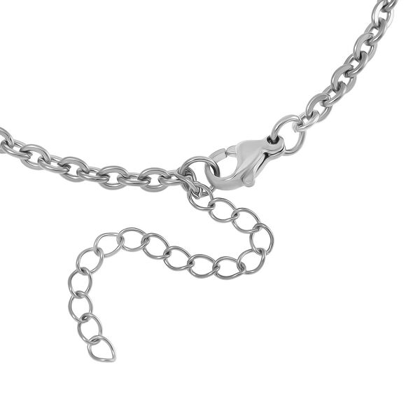 3er-Set - Kugelarmband, Gliederarmband, Ankerarmband, 19+5cm, Silberton image number 8