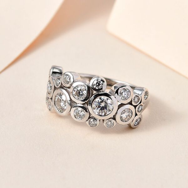 Moissanit Ring - 1,28 ct. image number 8