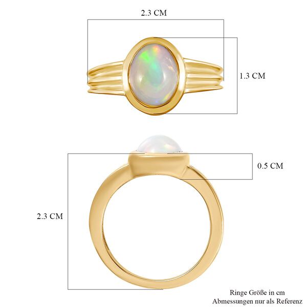 Natürlicher, äthiopischer Welo Opal-Ring - 1,77 ct. image number 7