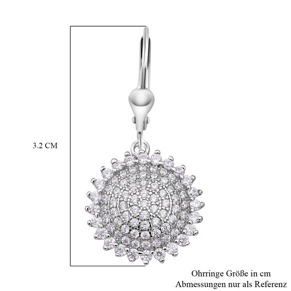 Lustro Stella - wei&szlig;e Zirkonia-Ohrringe, 925 Silber rhodiniert, ca. 2.55 ct image number 4