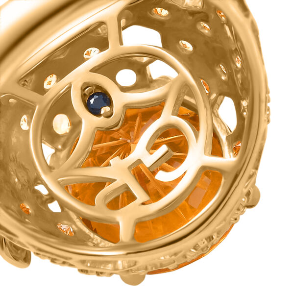 GP Trionfo Kollektion - Citrin Ring 925 Silber 750 Gelbgold Vermeil (Gr&ouml;&szlig;e 18.00) ca. 6.71 ct image number 7