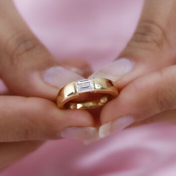 Moissanit Ring - 0,60 ct.