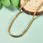 Schlichter Schmuck Halskette ca. 60+5 cm in Edelstahl, IP-Plating Gelb image number 1