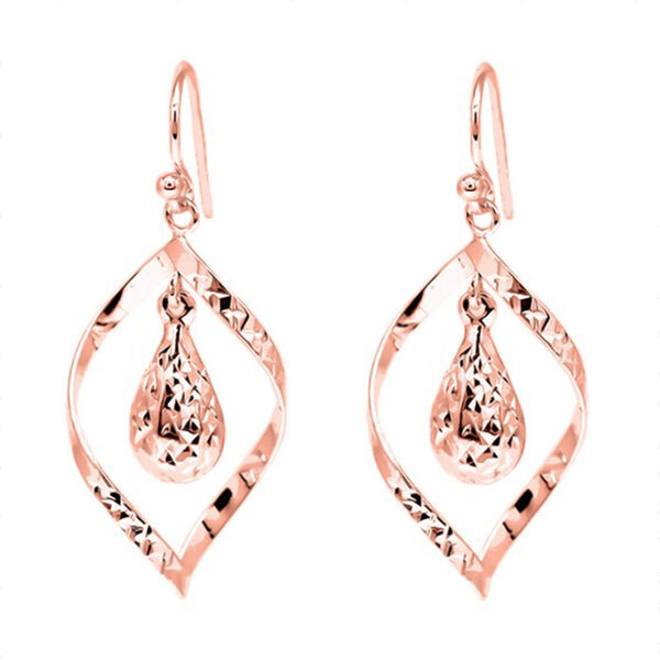 925 Silber rosévergoldet Ohrringe 2,50g image number 0