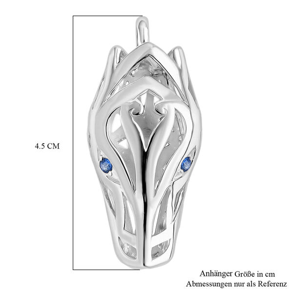 D'Joy Royal Bali - Blauer Saphir Drachen Anhänger image number 5