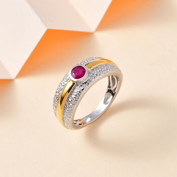 Zweifarbiger afrikanischer Rubin-Ring - 0,40 ct.