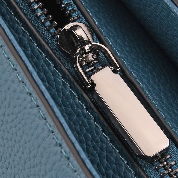 Crossbody Tasche aus 100% echtem Leder, 32x13x21 cm, Blau image number 6