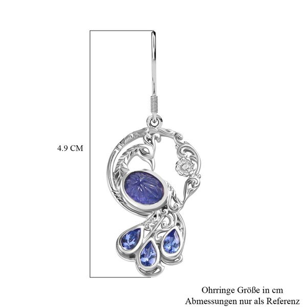 Tansanit Ohrringe - 5,14 ct. image number 7