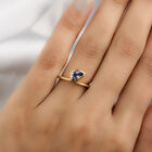 Tansanit-Ring, 925 Silber Gelbgold Vermeil  ca. 0,69 ct image number 2