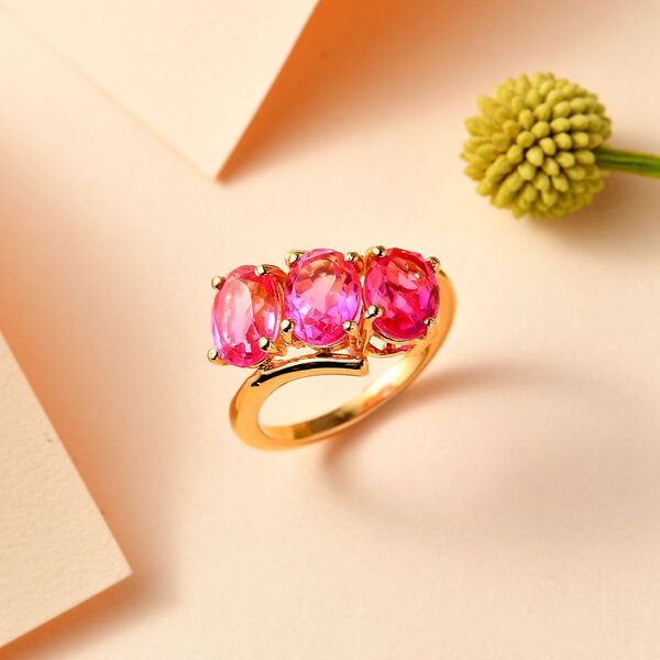 Sunset Triplett Quarz Ring, ca. 4,31 ct. image number 2