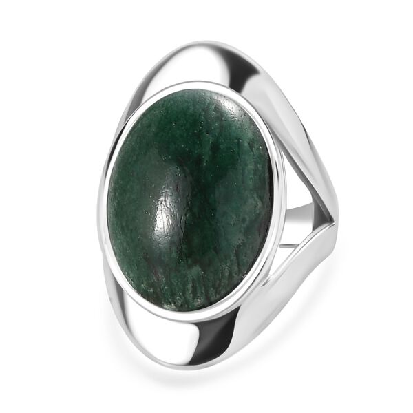 Gr&uuml;ner Aventurin-Ring - 33,63 ct.