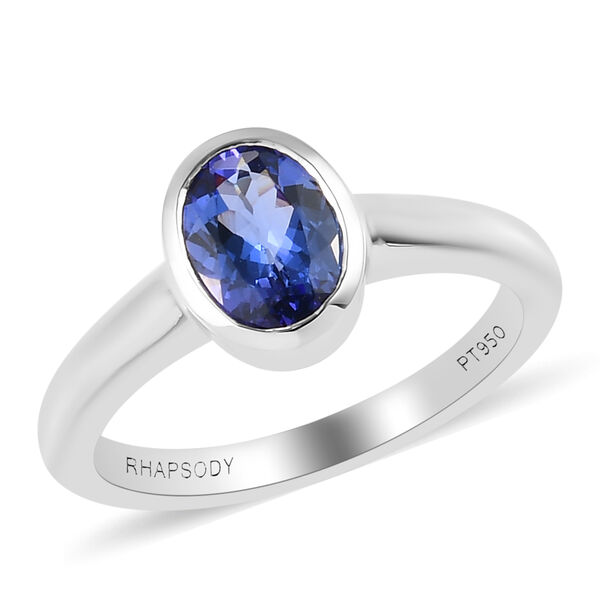 RHAPSODY AAAA Tansanit Solit&auml;r-Ring, 950 Platin  ca. 1,01 ct image number 4