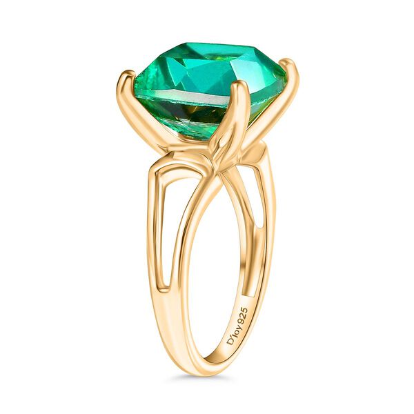 D’Joy Pfau Triplett Quarz Ring, 925 Silber 750 vergoldet - 7,86 ct. image number 5