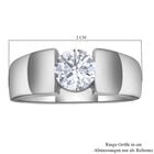 LUSTRO STELLA - Weißer Zirkonia Ring 925 Silber rhodiniert  ca. 1,35 ct image number 4