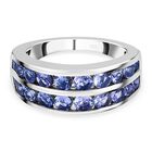 AA Tansanit Ring 925 Silber rhodiniert (Größe 17.00) ca. 1,84 ct