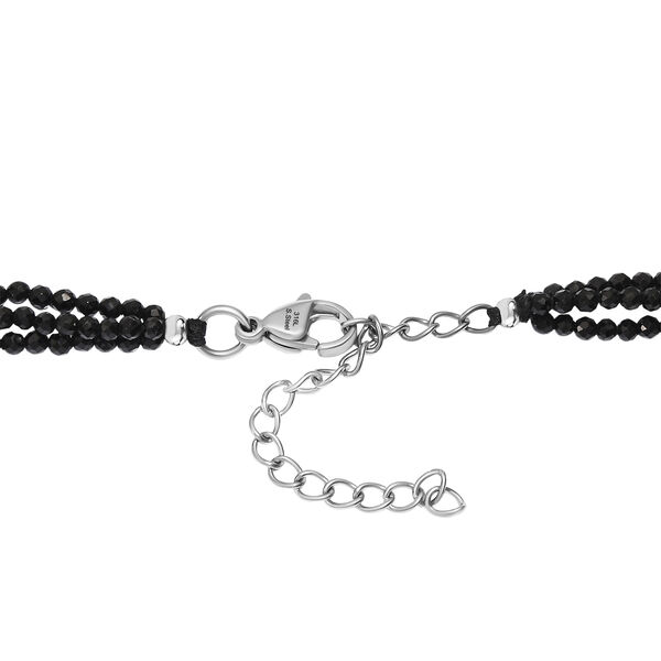 EverTrue schwarze Spinell und S&uuml;&szlig;wasser Perle 45+5cm Halskette image number 5