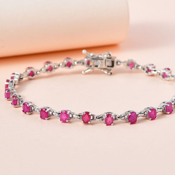 Afrikanisches Rubin-Armband, 19 cm image number 2