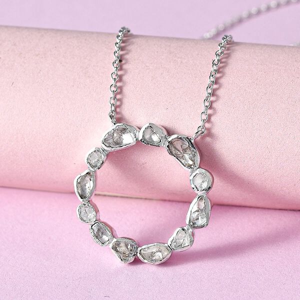 Polki Diamant Halskette, 45 cm - 0,50 ct. image number 2