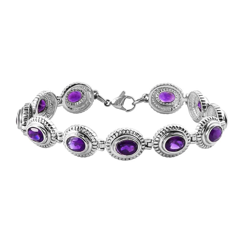 Afrikanisches Amethyst-Armband, 19 cm - 9,14 ct. image number 0