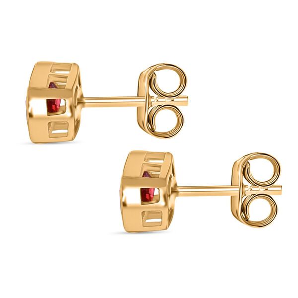 Labor rote Beryll-Ohrringe - 1,07 ct. image number 5