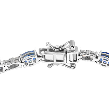 D joy Kyanit, Premium Regenbogen Mondstein Armband ca. 19 cm 925 Silber rhodiniert ca. 10,86 ct.