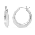 Creolen Ohrringe, 925 Silber rhodiniert, ca. 5,20g