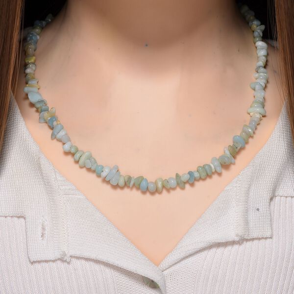 Mehrfarbige Amazonit Kette 78 cm ca. 320.00 ct image number 2