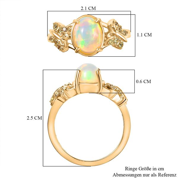 D'Joy AA Nat&uuml;rlicher, &auml;thiopischer Welo Opal und gelber Saphir Ring - 1,44 ct. image number 7