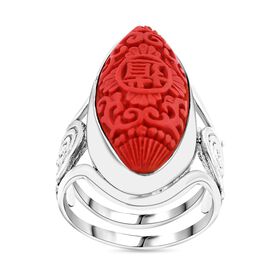 Royal Bali Kollektion - Zinnober Ring - 0,10 ct.