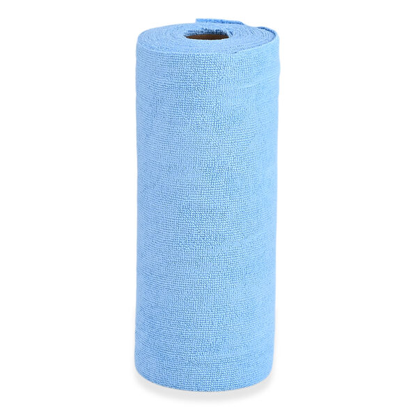 Wiederverwendbare Abrei&szlig;-Mikrofaserrolle, 30x30cm, Hellblau image number 4