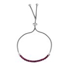 J Francis gefertigt mit SWAROVSKI Fuchsia Swarovski Kristall Flexibel Armband Messing platiniert