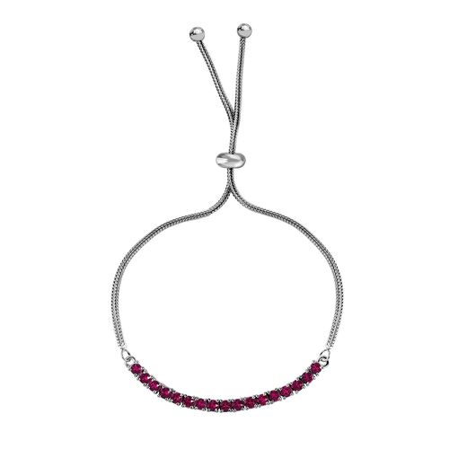 J Francis gefertigt mit SWAROVSKI- Fuchsia Swarovski Kristall Armband, 19 cm image number 0