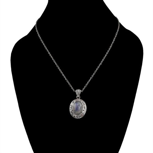 Royal Bali - Regenbogen Mondstein-Anhänger, 925 Silber ca. 13.00 ct image number 1