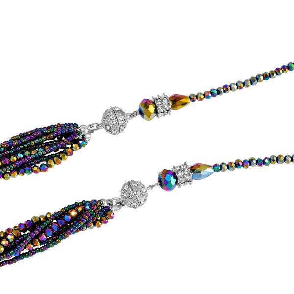 Magisches und wei&szlig;es Kristallperlen Schmuckset image number 5