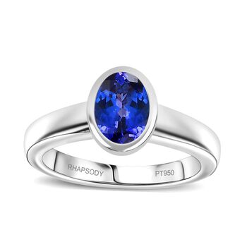RHAPSODY AAAA Tansanit Ring in 950 Platin - 1,47 ct.