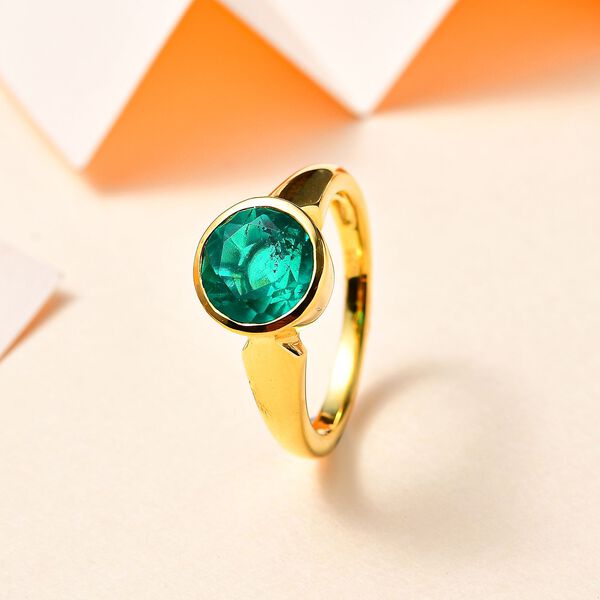 Smaragd Triplett Quarz Ring - 2,46 ct. image number 1