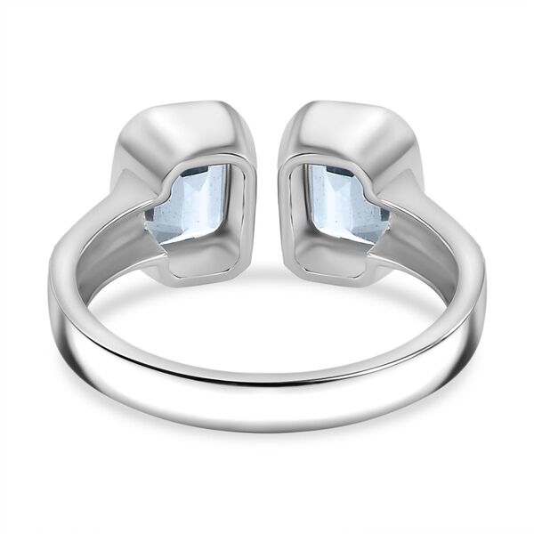 Himmelblauer Topas Ring Edelstahl (Gr&ouml;&szlig;e 16.00) ca. 2,66 ct image number 6