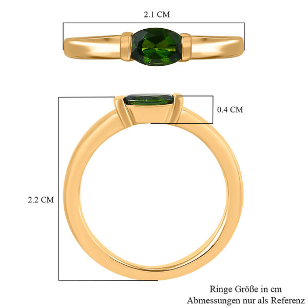 Natürlicher Chromdiopsid-Ring - 0,50 ct. image number 7