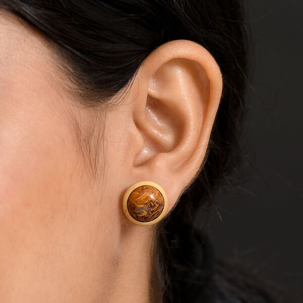 Skript Stein Ohrringe - 13 ct. image number 3