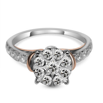 New York Kollektion - Diamant P1 G-H Ring 585 Gold Bicolor (Gr&ouml;&szlig;e 16.50) ca. 1,25 ct