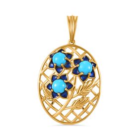 Sleeping Beauty Türkis Anhänger - 1,55 ct.